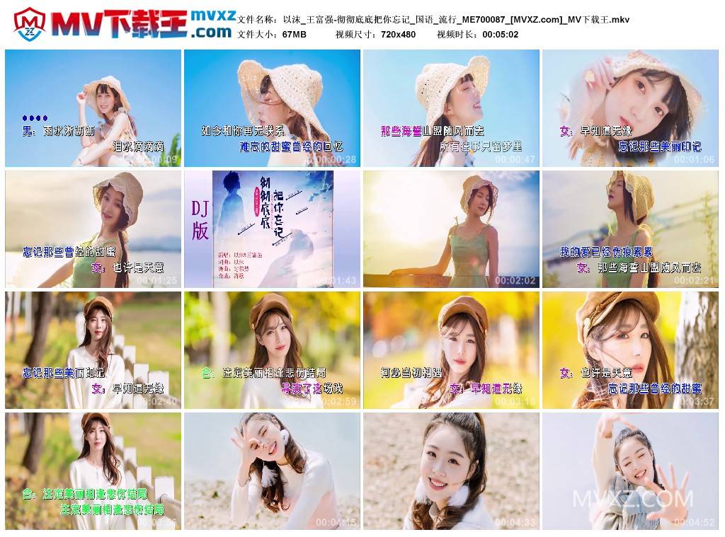 以沫_王富强-彻彻底底把你忘记_国语_流行_ME700087